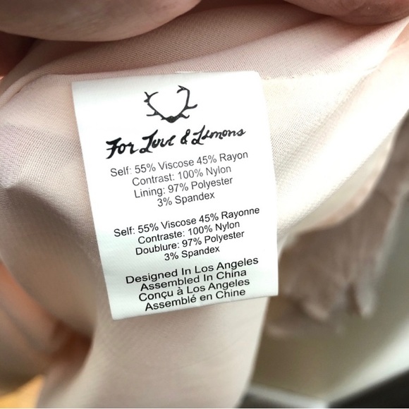 🍋 FOR LOVE & LEMONS Emelia Bell
Sleeve Dress Size S Dusty Pink - Picture 8 of 8